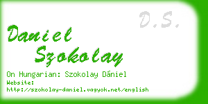 daniel szokolay business card
