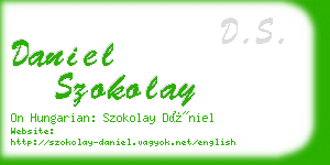 daniel szokolay business card